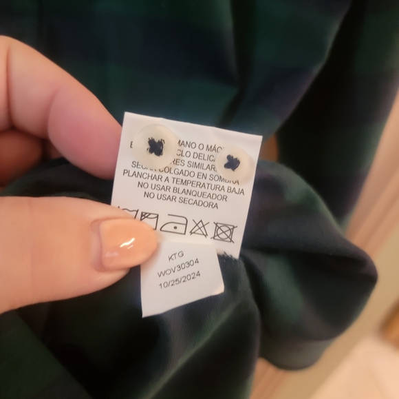 NWT Chatham Road Mens Sz M Green Navy Plaid Shirt Preppy - Picture 2 of 7